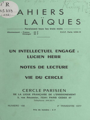 cover image of Un intellectuel engagé